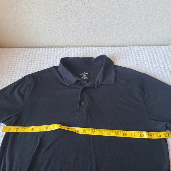 #57 Fabletics Men's Black Polo Shirt Size M - Picture 6 of 8
